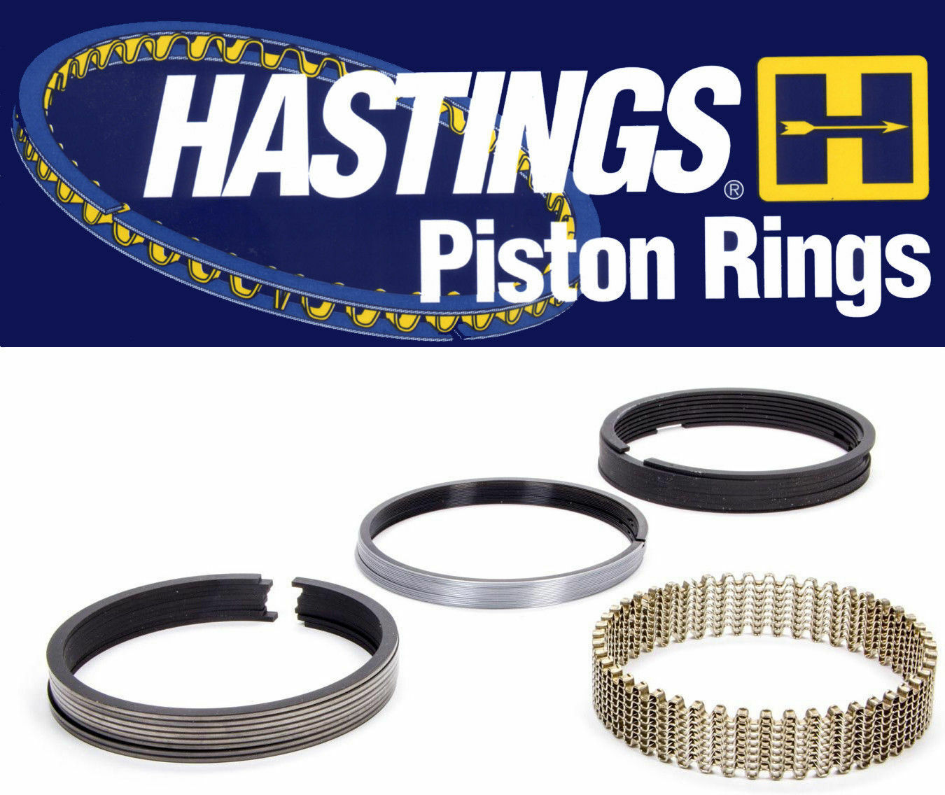 Hastings 2M661 Moly Piston Rings Chevy 348 1958-1961 .060