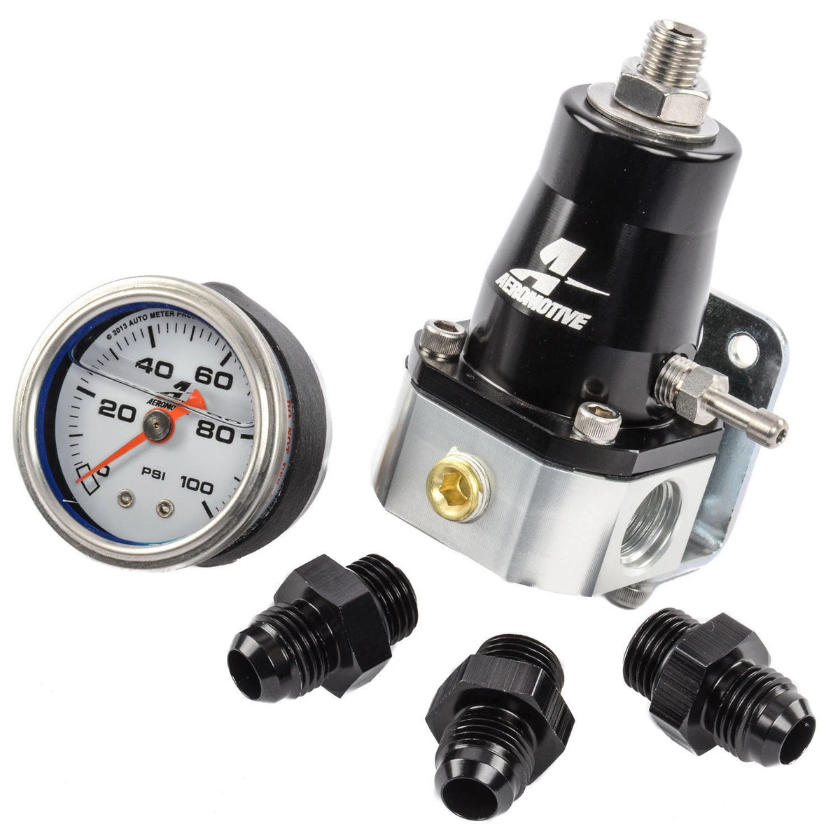 Aeromotive 13136 Compact EFI Bypass Regulator Kit Black
